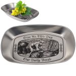 Edelstahl Mehrzweck-Tablett Obstschale Dessertteller (zufällige Lieferung)