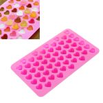 Kreative Herzform 55-Gitter Eiswürfelschale (Pink)