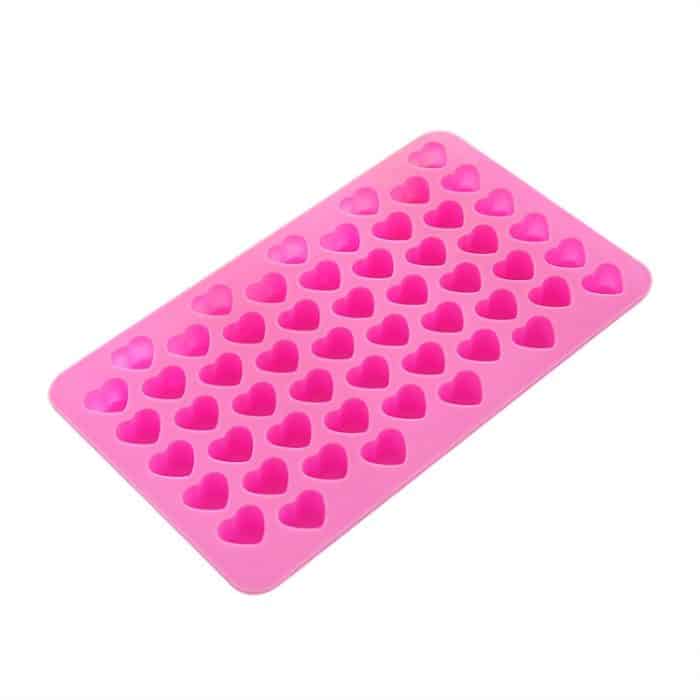 Kreative Herzform 55-Gitter Eiswürfelschale (Pink) – Bild 2