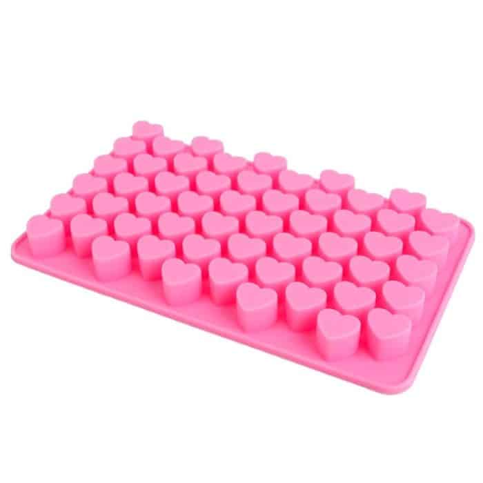 Kreative Herzform 55-Gitter Eiswürfelschale (Pink) – Bild 3