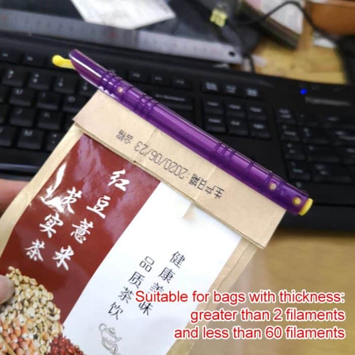 3 x Revolutionary Big Size Plastic Slide & Store Bag Sealer Halten Sie frische Bag Sealing Bar Rod Stick Strip – Bild 6