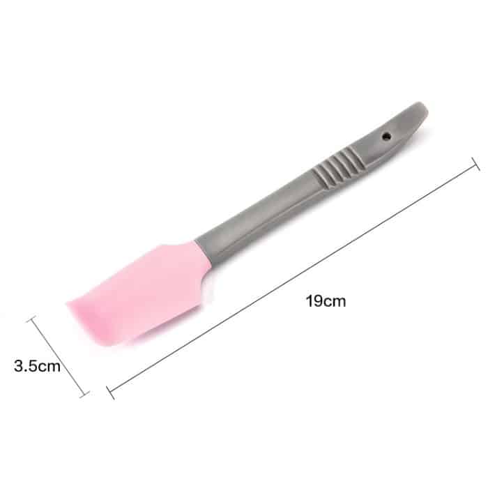 4 Stück Silikonschaber, Butterverteiler, Messer, Kuchenglätter, Kuchen-Backwerkzeug, Silicone Scraper(Pink), Silicone Scraper(Blue) – Bild 2