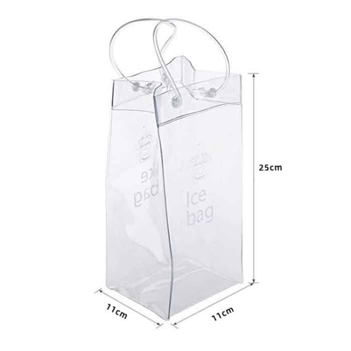 Hochwertiger PVC-Eisbeutel für Wein (transparent) – Bild 2