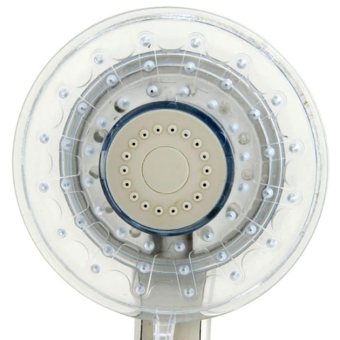 Temperaturdetektierbarer 3-Farben-LED-Duschkopf (grün / blau / rot), keine Batterie – Bild 5