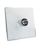 Quadratischer Temperatursensor 3-farbiger (blau / pink / rot) LED-Duschkopf (silber) – Bild 7