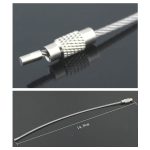 Outdoor Camping Multifunktionaler Stahldrahtseilring / Edelstahldraht Schlüsselanhänger (Silber) – Bild 3