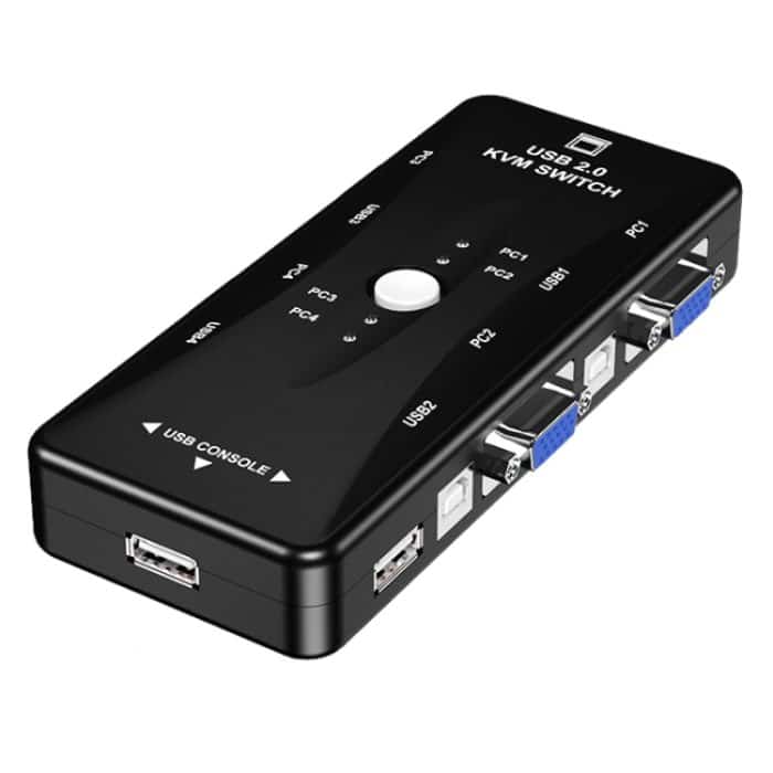 S-KVM-0104USB.jpg 4-PORT-KVM-Switch, 4 Ports, 4 Ports (with USB) – Bild 1
