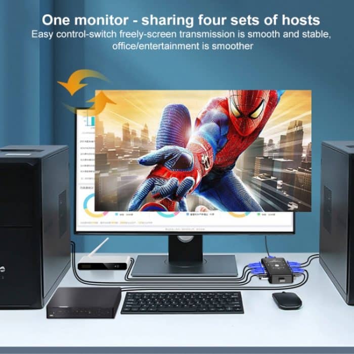 4-PORT-KVM-Switch, 4 Ports, 4 Ports (with USB) – Bild 6