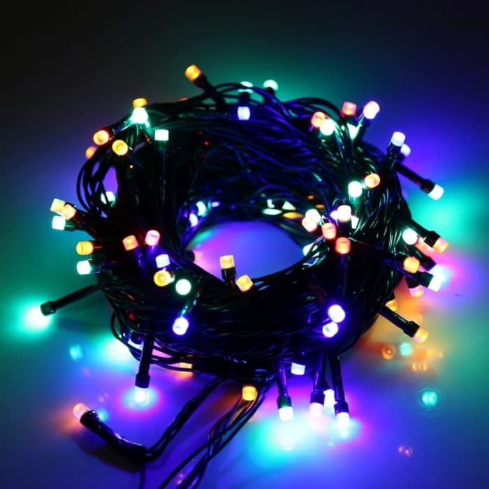 100 LED-RGB-Licht mit Controller, Blink-/Fading-/Verfolgungseffekt, 220V Colorful Light EU Plug, White Light US Plug, Warm White US Plug, Warm White EU Plug, White Light EU Plug, Colorful Light US Plug – Bild 4