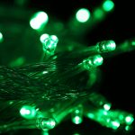 100 LED-Licht mit Controller, Blink-/Fading-/Verfolgungseffekt, AC 220 V, EU-Stecker, Green Light, White Light, Red Light, Orange Light, Blue Light, Pink Light, Purple Light, Yellow Light – Bild 6