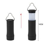 LED-Taschenlampe, Campinglampe, handliche, ultrahelle Teleskop-Taschenlampe aus Aluminium mit Clip – Bild 2