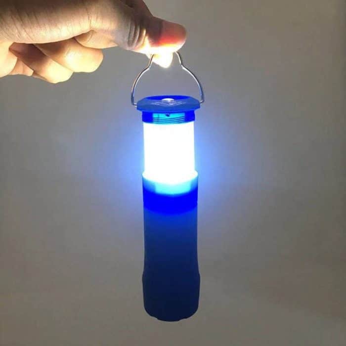 LED-Taschenlampe, Campinglampe, handliche, ultrahelle Teleskop-Taschenlampe aus Aluminium mit Clip – Bild 3