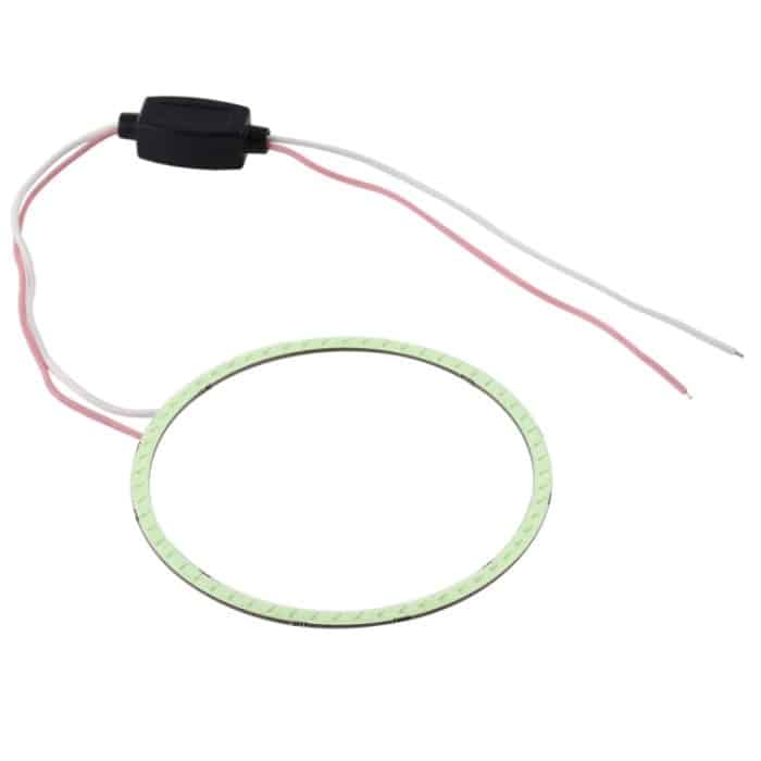 90 mm 5 W 180 lm Angel Eyes Kreise Autoscheinwerfer COB-LED-Leuchten für Fahrzeuge, DC 12–24 V, 90mm Blue Light, 90mm  White Light, 90mm Pink Light, 90mm Green Light, 90mm Red Light – Bild 5