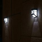 2 LED-Zaunlampen, Solar-Wandleuchte – Bild 10