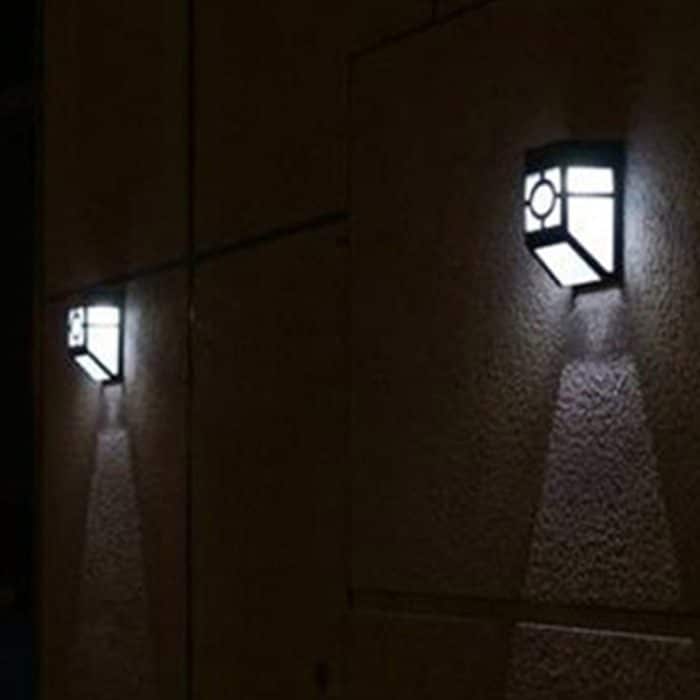 2 LED-Zaunlampen, Solar-Wandleuchte – Bild 10