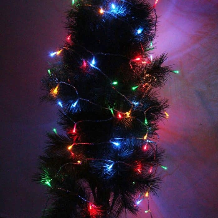 10m String Dekoration Licht, Für die Weihnachtsfeier 80 LED, RGB-Licht, batteriebetrieben – Bild 1