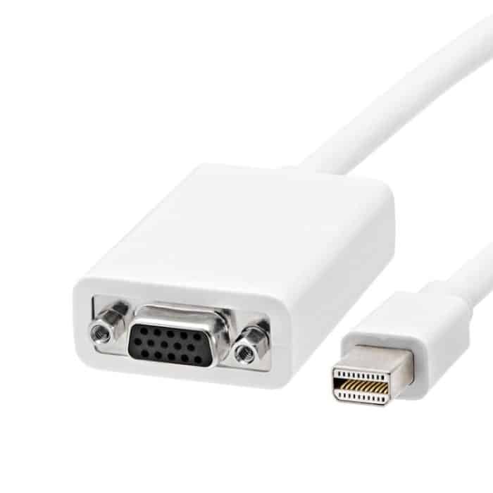 Mini Display zu VGA 15 Pin Buchse Adapter für Apple (Weiß) – Bild 3
