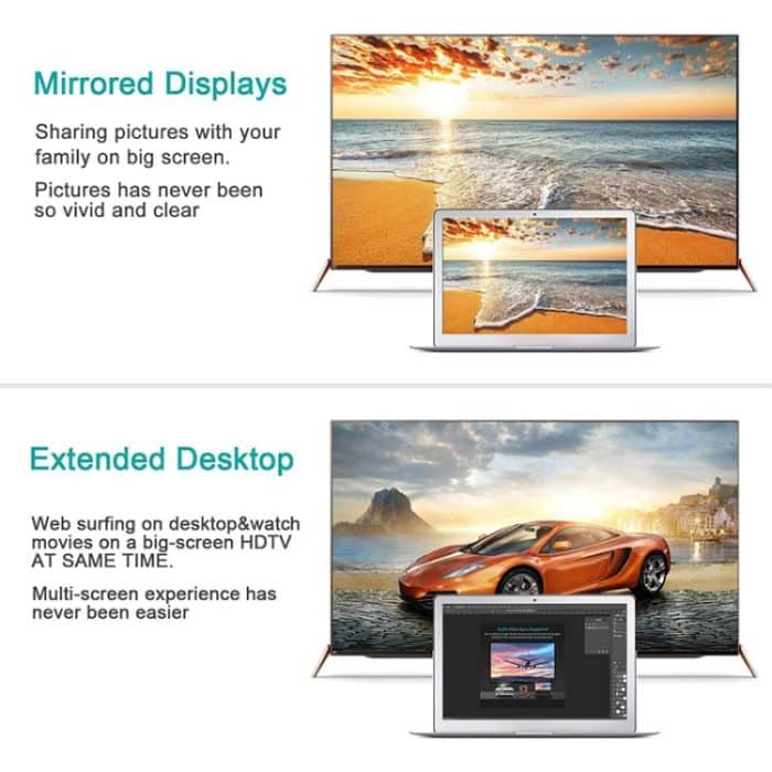 Mini Display zu VGA 15 Pin Buchse Adapter für Apple (Weiß) – Bild 6