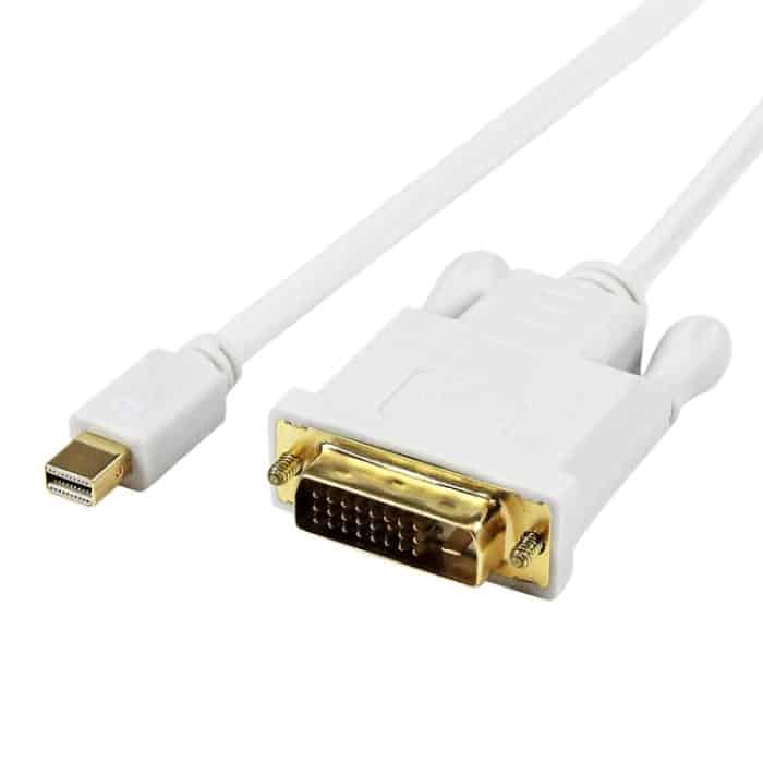 S-MAC-0225.jpg Mini DisplayPort zu DVI 24 + 1 Adapter für Kabelkonverter, Kabellänge: 1,8 m (weiß) – Bild 1