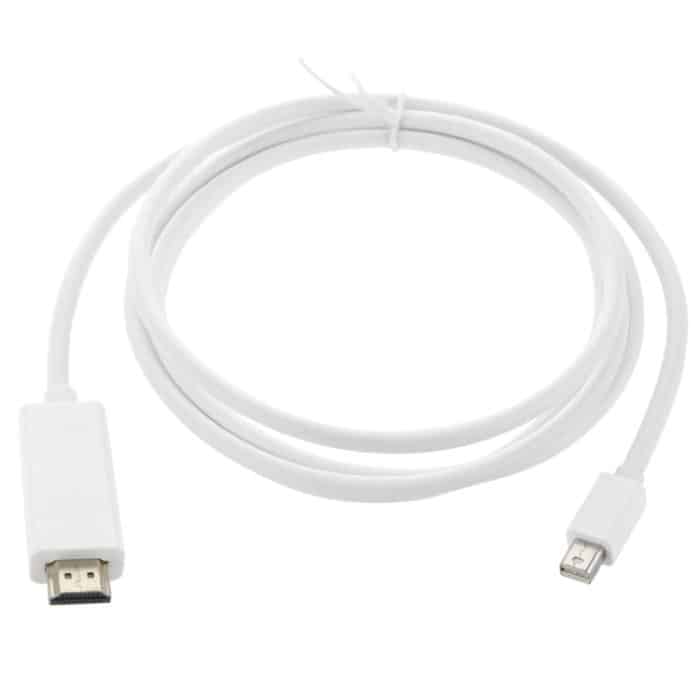 Mini DisplayPort zu HDMI-Stecker, Länge: 1,5 m (weiß) – Bild 2