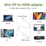 Mini DisplayPort zu HDMI-Stecker, Länge: 1,5 m (weiß) – Bild 6