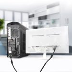 DisplayPort-Stecker auf VGA-Buchse-Konverter, Länge: 20 cm, DP Male to VGA Female 20cm White, DP Male to VGA Female Black – Bild 4