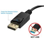 Display-Anschluss Stecker auf DVI 24 + 1 Buchse Adapterkabel, Länge: 20 cm – Bild 4