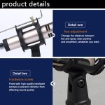 PS-5 Universal Live Broadcast Halterung Stativhalter mit Anti-Spray-Netz & Mikrofonclip & stoßfestem Clip, Für iPhone, Galaxy, Sony, Lenovo, HTC, Huawei und andere Smartphones – Bild 11