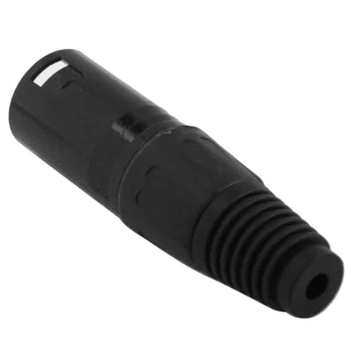3-poliger XLR-Stecker-Mikrofonanschlussadapter (schwarz) – Bild 3