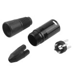 3-poliger XLR-Stecker-Mikrofonanschlussadapter (schwarz) – Bild 4