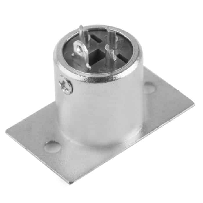 XLR 3-poliger Stecker aus Metallgehäuse mit Verriegelung – Bild 4