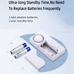 Geheimer Code Tür Magnetischer Sensor Anti-Eintritts-Sicherheitsalarm (KK-1255) (weiß) – Bild 4