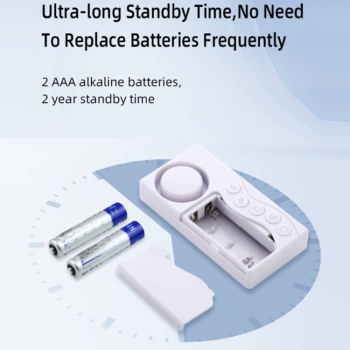 Geheimer Code Tür Magnetischer Sensor Anti-Eintritts-Sicherheitsalarm (KK-1255) (weiß) – Bild 4