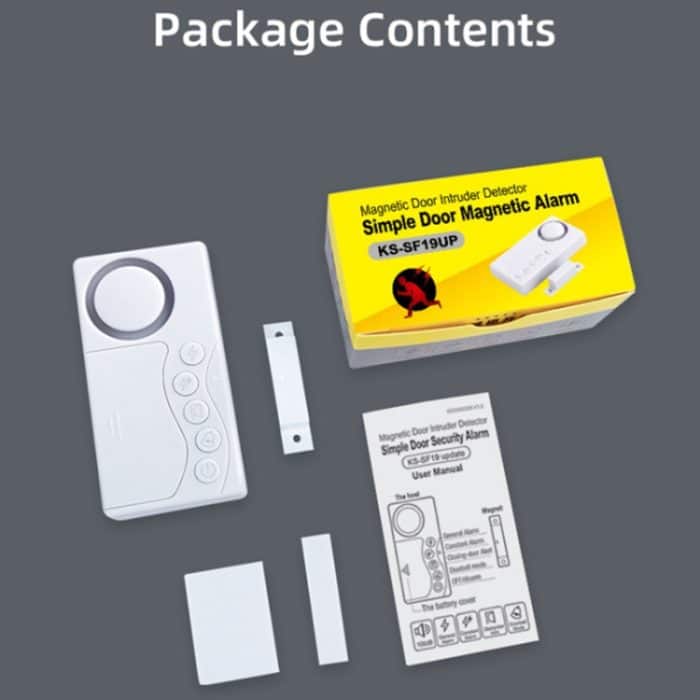 Geheimer Code Tür Magnetischer Sensor Anti-Eintritts-Sicherheitsalarm (KK-1255) (weiß) – Bild 10