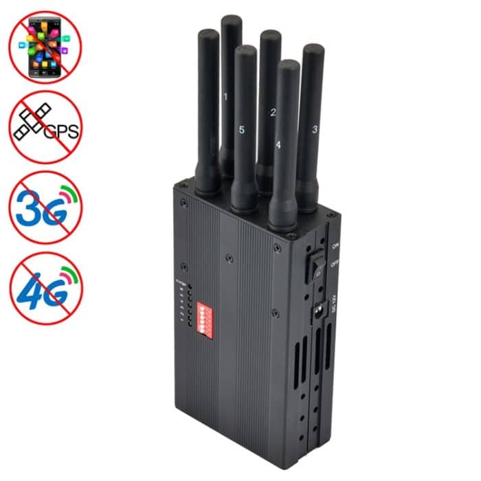 GSM / CDMA / DCS / PCS / 3G / 4G / GPS-Mobilfunk-Signalschalter / Jammer / Isolator, Abdeckung: 20meter (JAX-121A-6b) – Bild 1