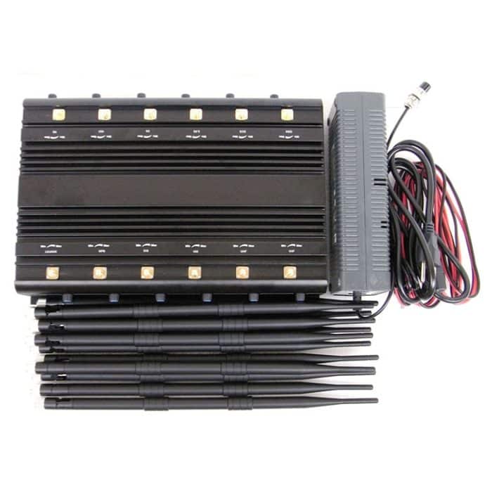 JAX-101A-12 Einstellbarer CDMA / GSM / DCS / PCS / GPS / LOJACK / VHF & UHF / WiFi / 3G / 4G-Signalisolator für Mobiltelefone, Reichweite: 40 Meter – Bild 5