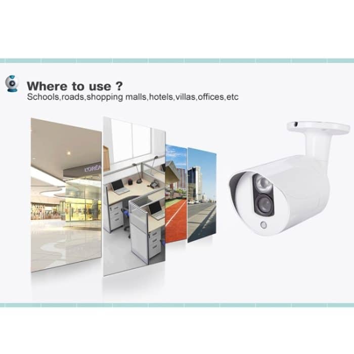 633W/AHD H.264 HD 720P 1/4 Zoll 1,0 Mega Pixel Array Bullet Kamera, unterstützt Nachtsicht / Bewegungserkennung, IR-Entfernung: 20m – Bild 7