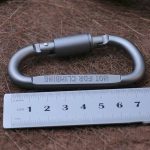 2PCS Multifunktionale hochwertige Aluminiumlegierung D-Form Camping Hang Buckle Carabiner – Bild 5