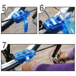Fahrradkettenreiniger Fahrradbürsten Bürsten Scrubber Wash Tool Kit Bergsteiger Fahrradkettenreiniger Tool Kits (Blau) – Bild 9