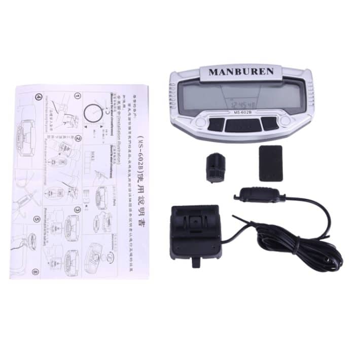 Multifunktions-LCD-Anzeigezyklus Computer-Kilometerzähler (MS-602B) (Silber) – Bild 5