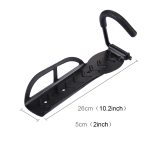 Fahrradgarage Lagerung Metall J Haken / Wandhaken / Fahrradträger / Fahrradständer (schwarz) – Bild 3