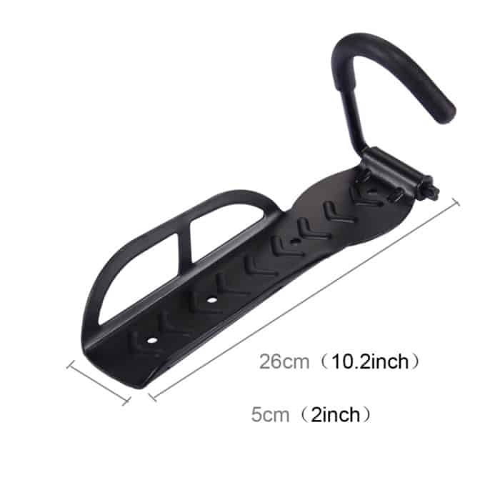 Fahrradgarage Lagerung Metall J Haken / Wandhaken / Fahrradträger / Fahrradständer (schwarz) – Bild 3