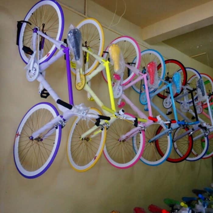 Fahrradgarage Lagerung Metall J Haken / Wandhaken / Fahrradträger / Fahrradständer (schwarz) – Bild 8