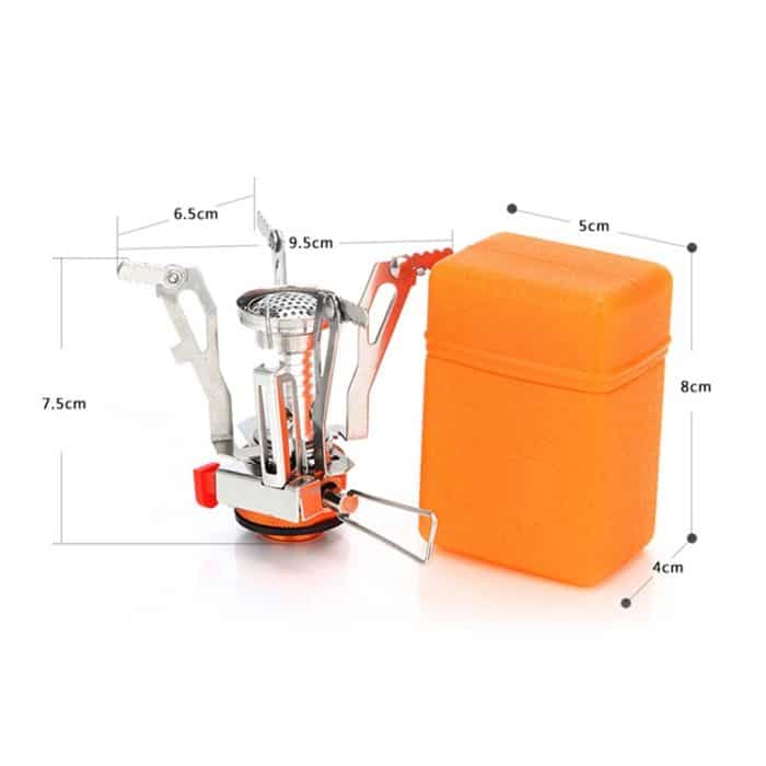 Tragbarer Ultra Mini Edelstahl-Gasherd im Freien – Bild 5