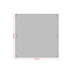 Wasserdichtes Oxford-Gewebe, 420D Oxford-Material, für Camping, Picknick, Strand, Zelt, Dachplane (Größe: 215 x 215 cm), 215x215cm Amry Green, 215x215cm Grey, 215x215cm Blue, 215x215cm Orange – Bild 3