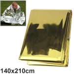 Kompaktes, leichtes, winddichtes, wasserdichtes, wasserdichtes Notfalldecken-Wickelblatt für den Außenbereich für 140 x 210 cm im Freien – Bild 2