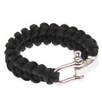 Multifunktionale Survival-Armbänder aus geflochtenem Nylon mit verstellbarem Edelstahlbügel, Steel Shackle – Bild 2