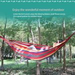 Strip Single Camping Outdoor Canvas-Hängematte, Größe: 185 cm x 80 cm, 185cm x 80cm (Red), 260cm x 100cm (Blue) – Bild 8