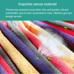 Strip Single Camping Outdoor Canvas-Hängematte, Größe: 185 cm x 80 cm, 185cm x 80cm (Red), 260cm x 100cm (Blue) – Bild 9