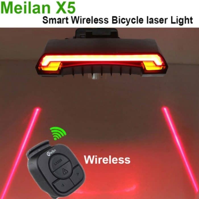 Meilan X5 Wireless Fernbedienung Laser Rückleuchte für Fahrrad, wasserdicht Stufe: IPX4 – Bild 9